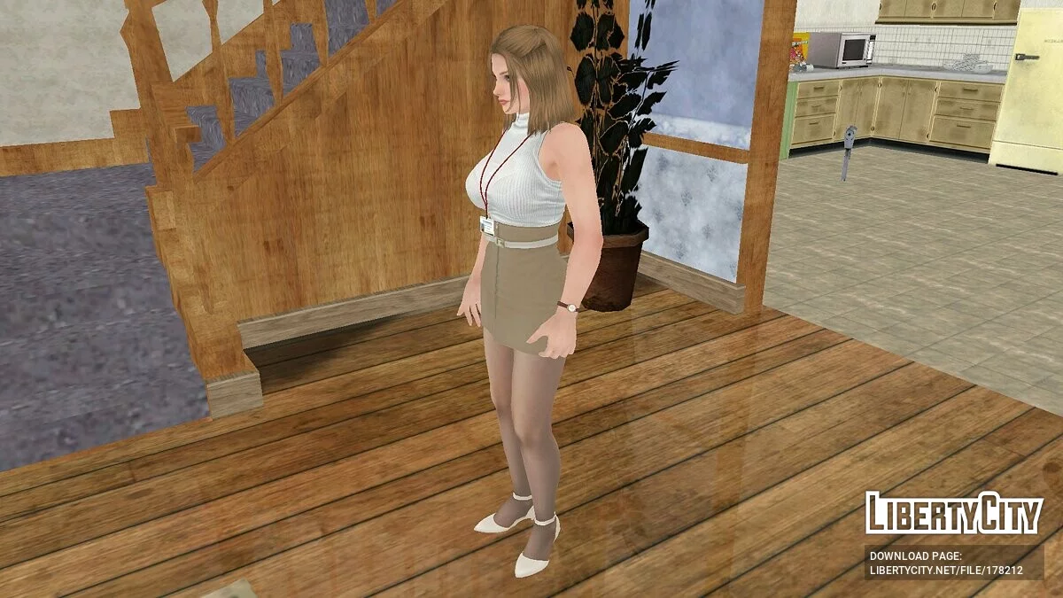Тина Армстронг в офисной одежде / GTA San Andreas