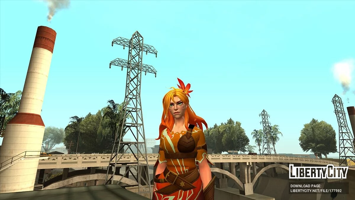 Windranger from Dota 2 / GTA San Andreas