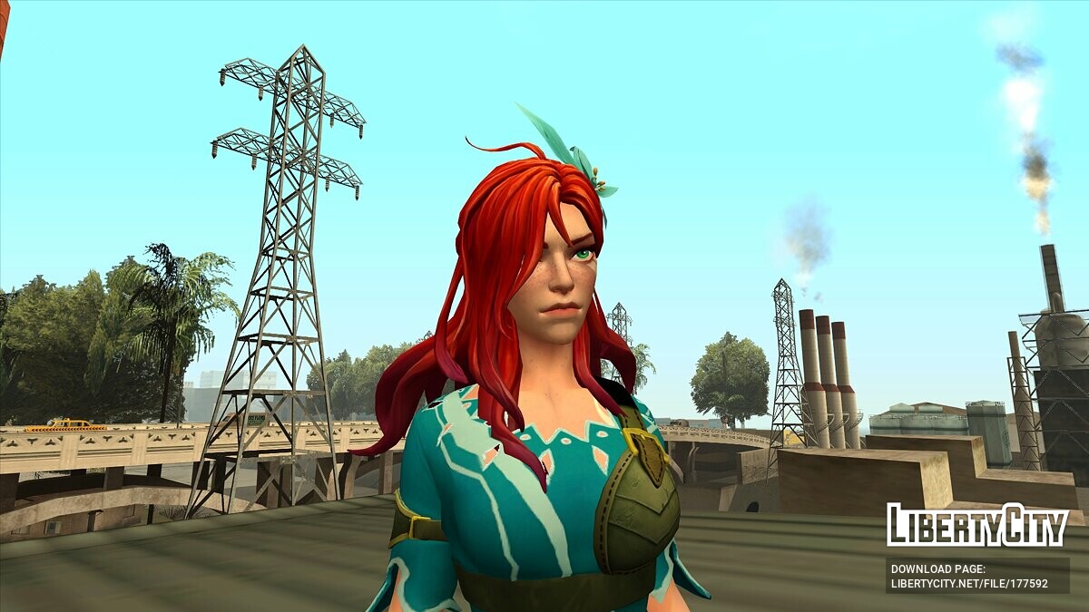 Скачать Windranger from Dota 2 для GTA San Andreas