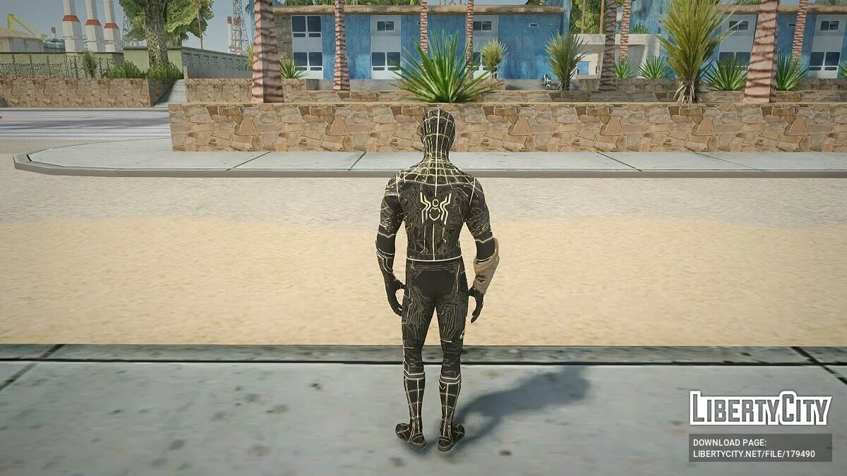 Человек-паук Black and Gold Suit / GTA San Andreas
