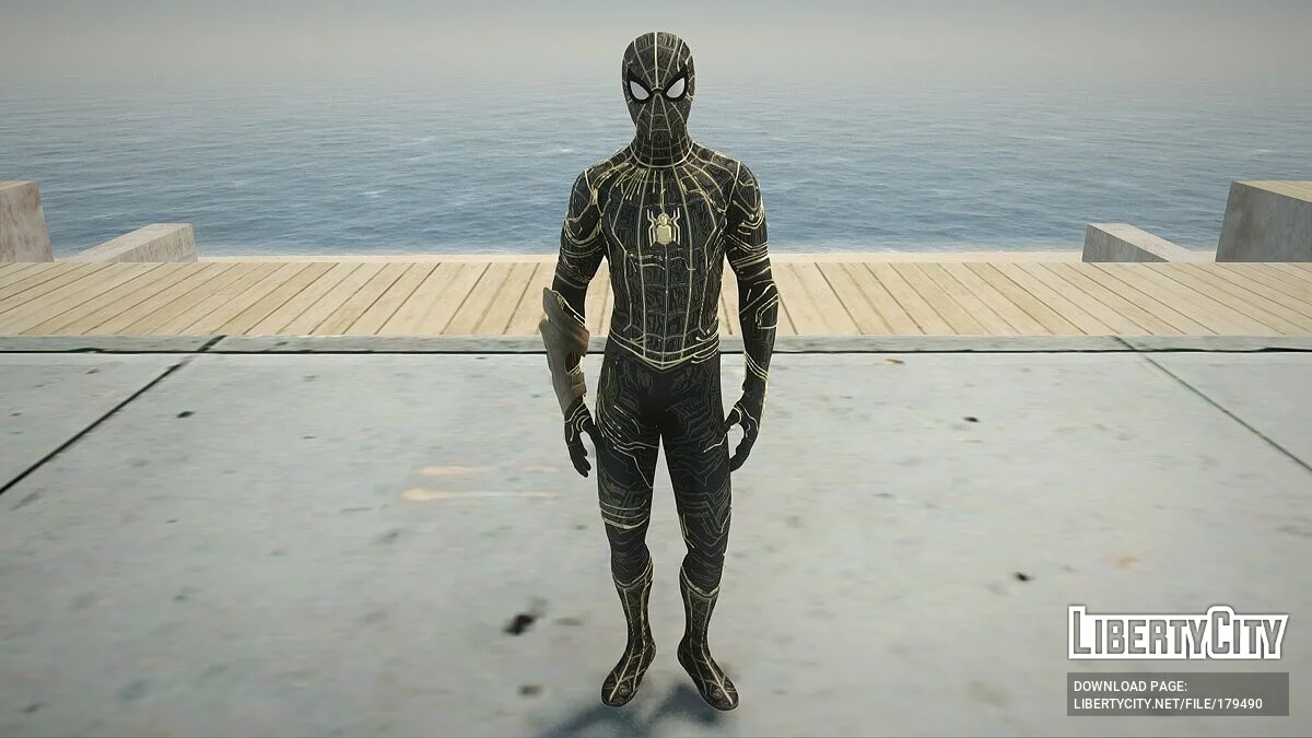 Человек-паук Black and Gold Suit / GTA San Andreas