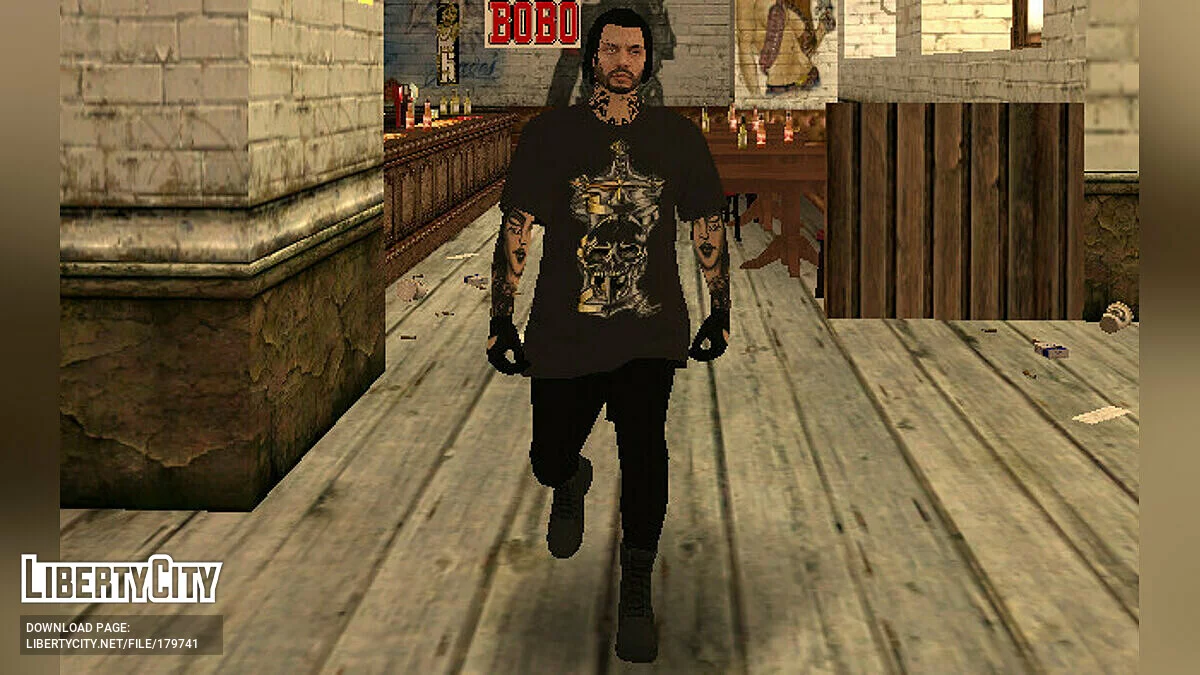 Парень в тёмной одежде из GTA Online / GTA San Andreas