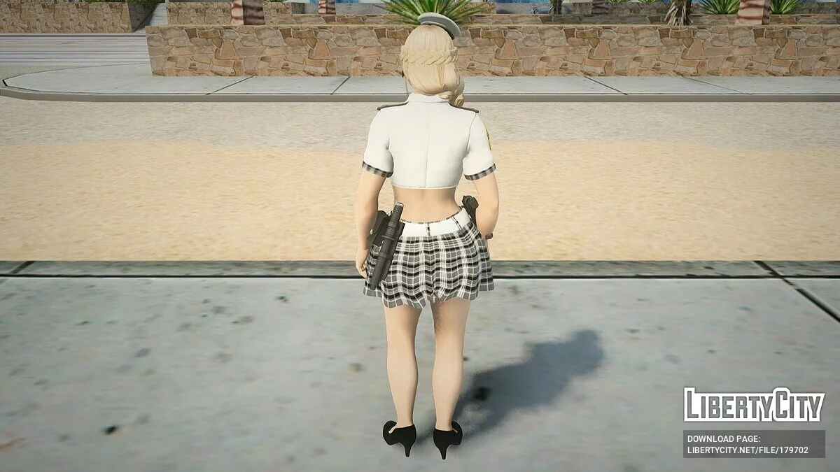 Хелена Дуглас в костюме полицейского / GTA San Andreas