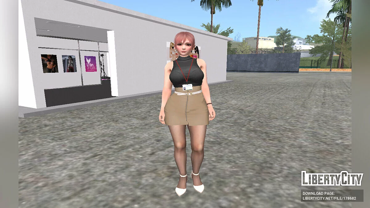 Хонока в офисной одежде / GTA San Andreas