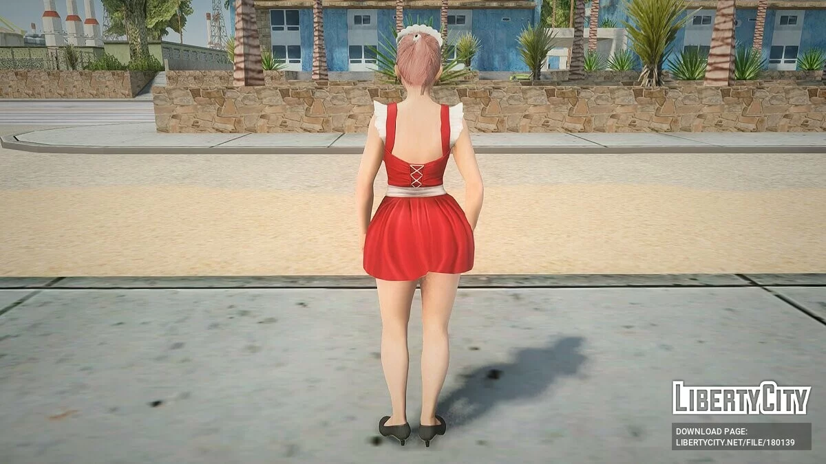 Хонока в униформе горничной / GTA San Andreas