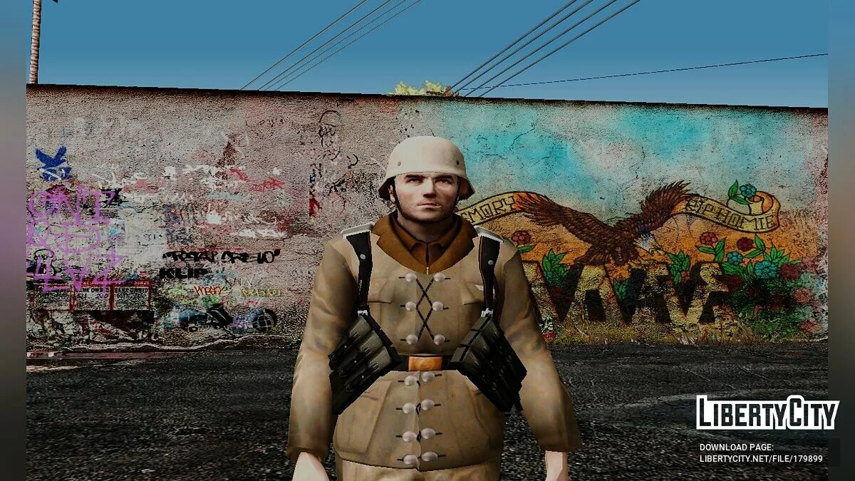 Немецкие солдаты из Day of Defeat (Африканский корпус) / GTA San Andreas