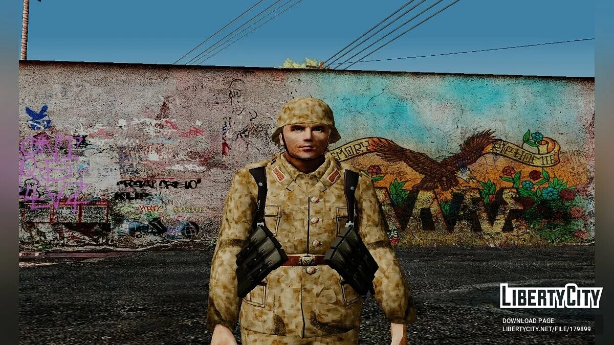 Немецкие солдаты из Day of Defeat (Африканский корпус) / GTA San Andreas