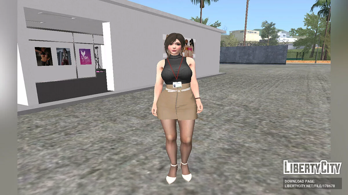 Саюри в офисной одежде / GTA San Andreas