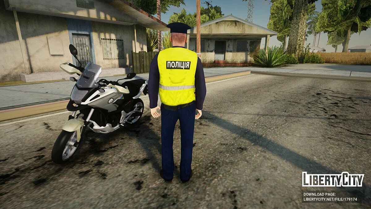 Скин Национальной Полиции Украины в жилете / GTA San Andreas