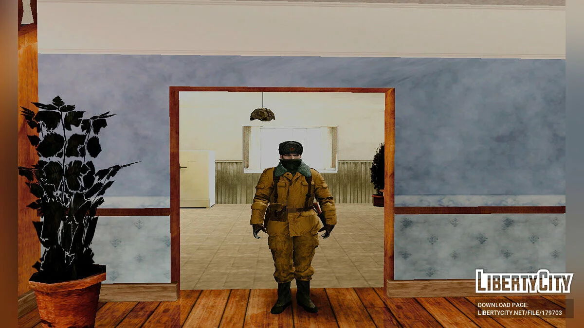Советский солдат в зимней униформе / GTA San Andreas