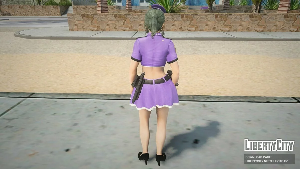 Тамаки в костюме полицейского / GTA San Andreas