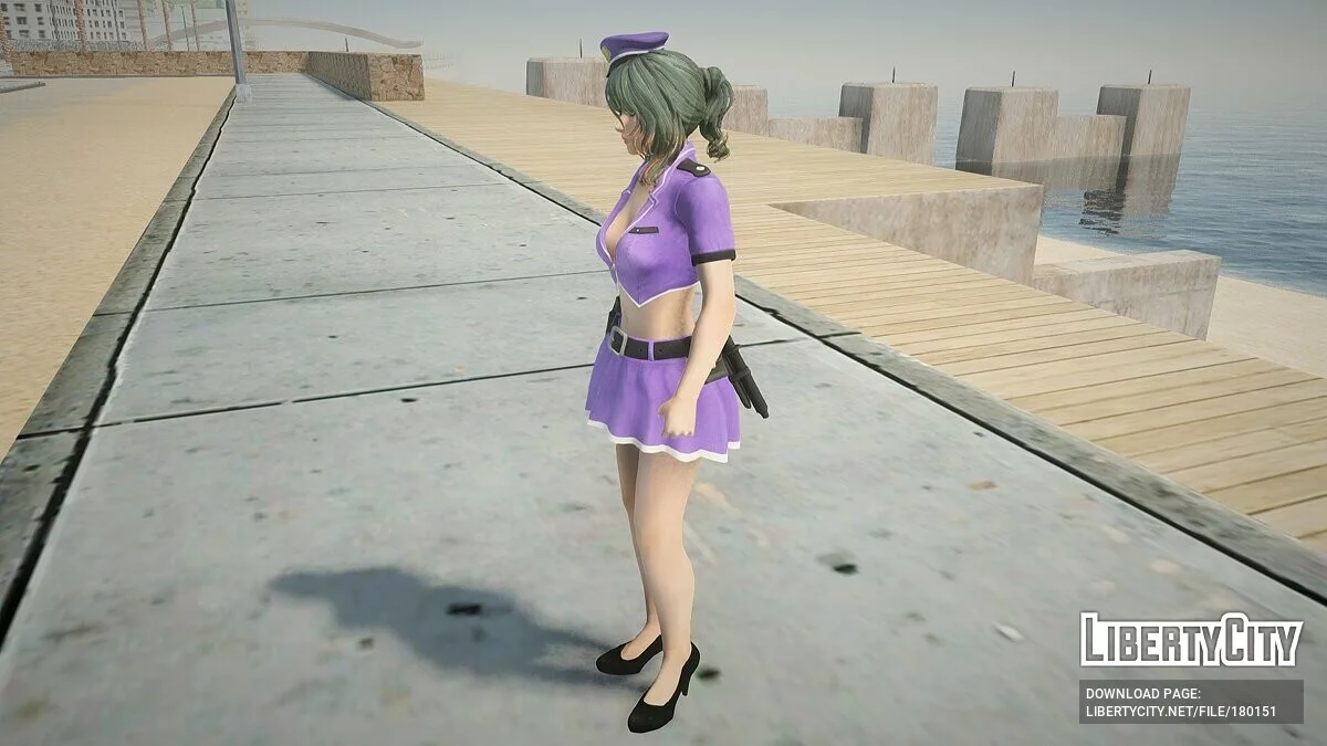 Тамаки в костюме полицейского / GTA San Andreas
