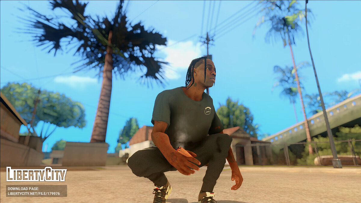 Скачать Travis Scott для GTA San Andreas