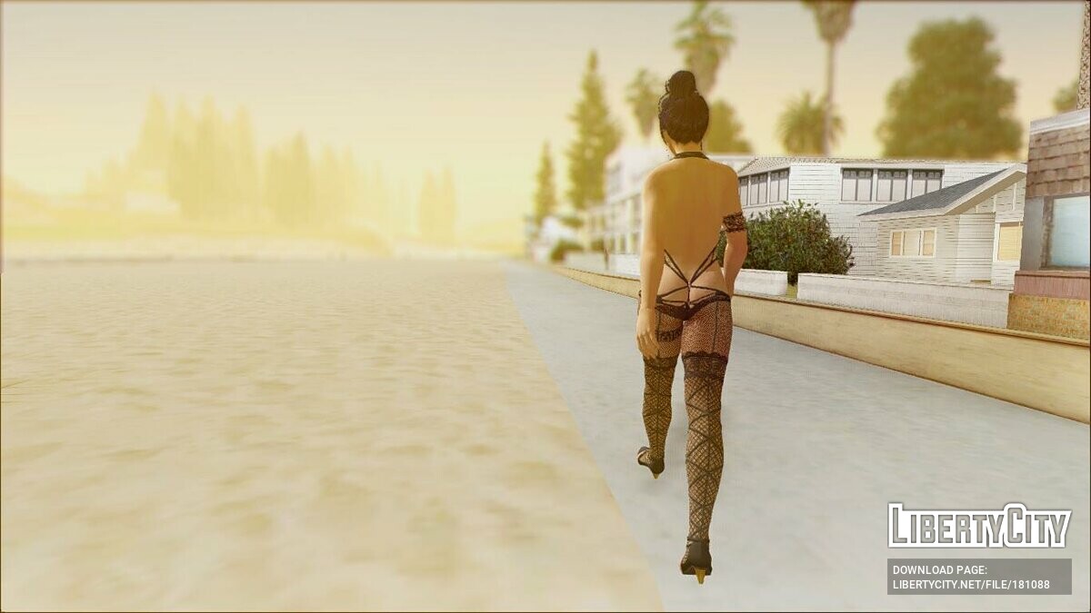 Nyotengu in lingerie for GTA San Andreas - Картинка #6