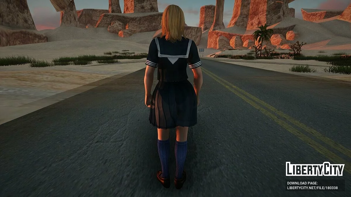 Тина в униформе морской школы / GTA San Andreas