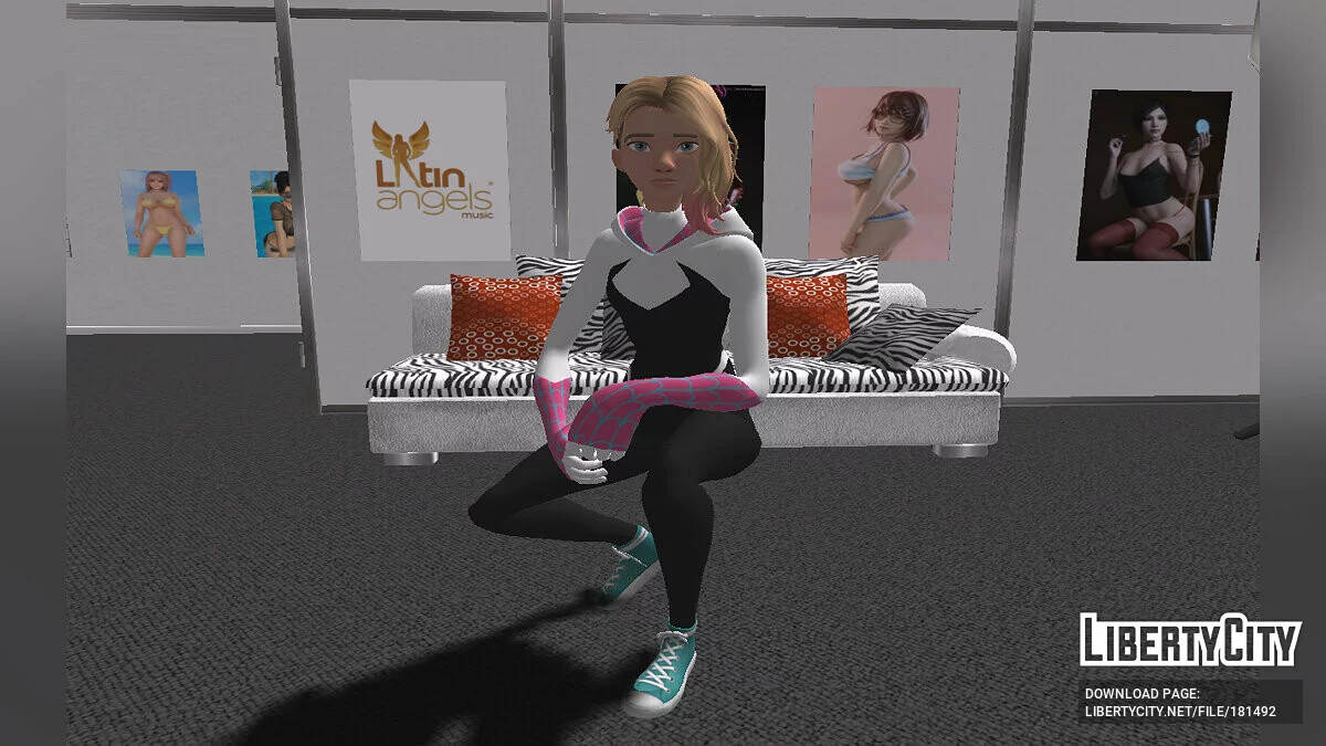 Женщина-паук из Fortnite / GTA San Andreas