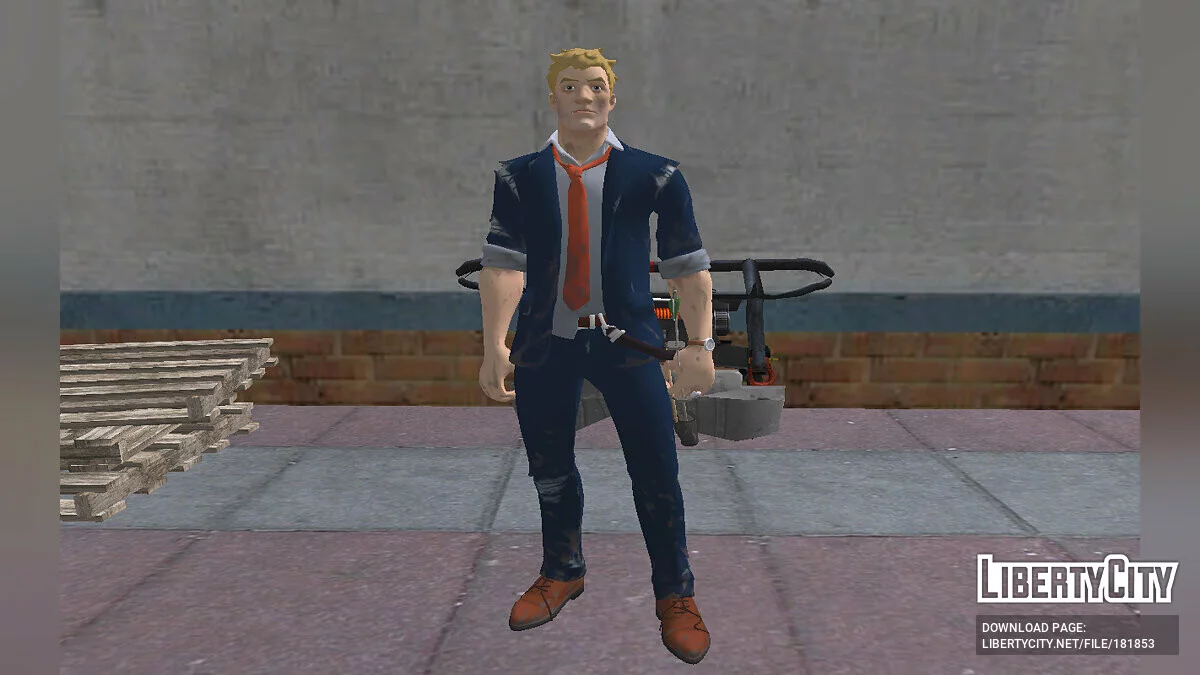 Агент Джоунс Damage 1 из Fortnite / GTA San Andreas