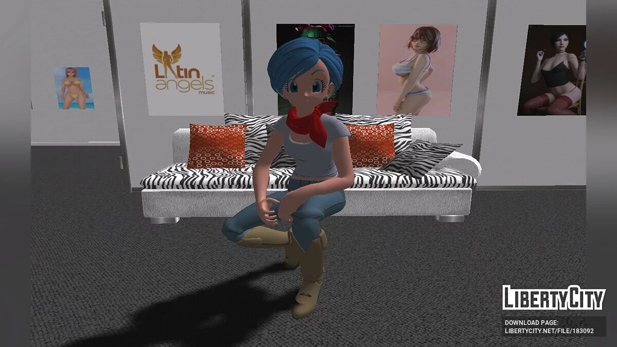Bulma из Fortnite / GTA San Andreas