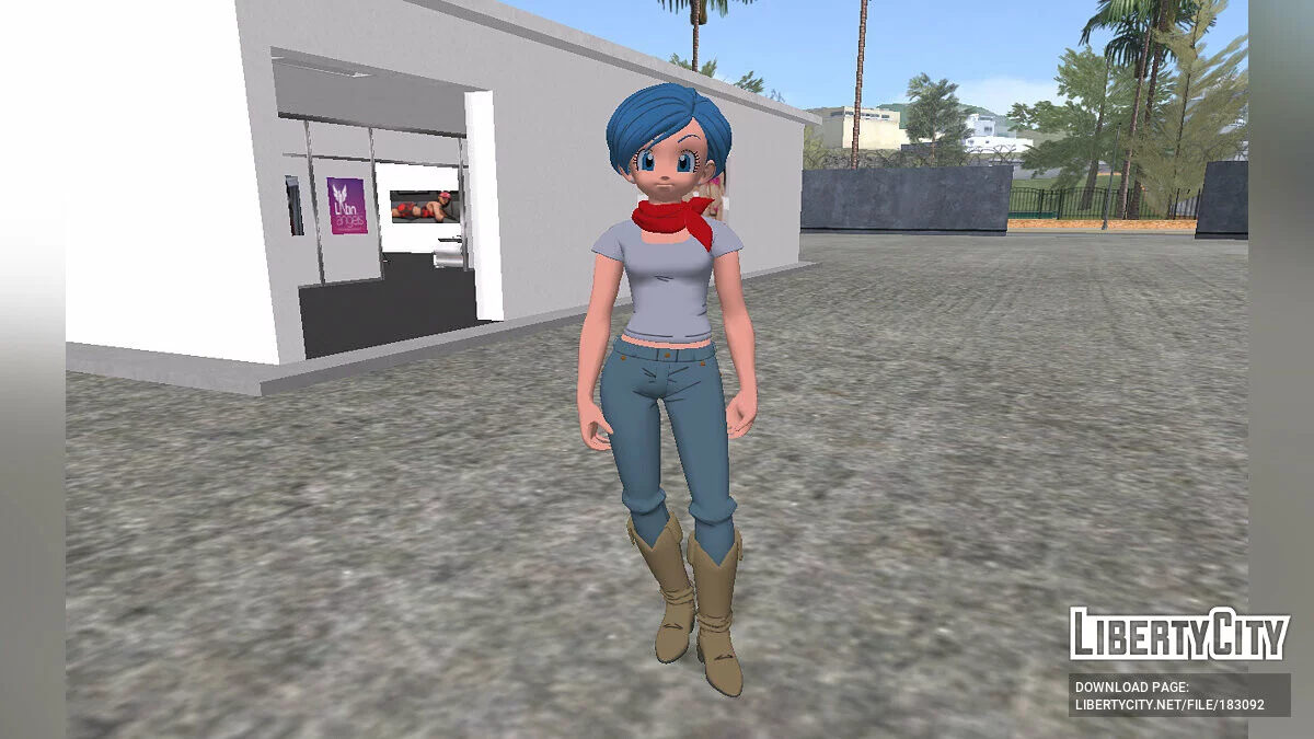 Bulma из Fortnite / GTA San Andreas