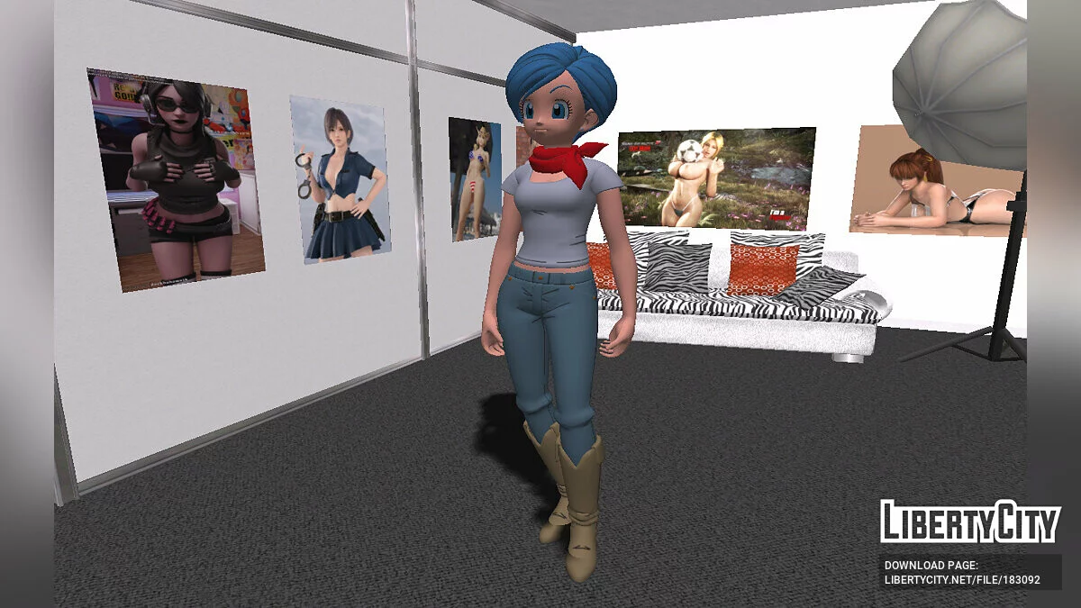 Bulma из Fortnite / GTA San Andreas