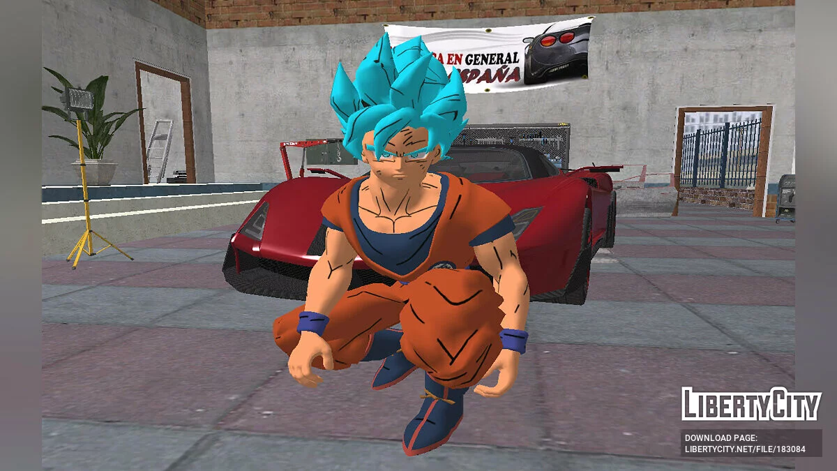 Гоку SSJBlue из Fortnite / GTA San Andreas