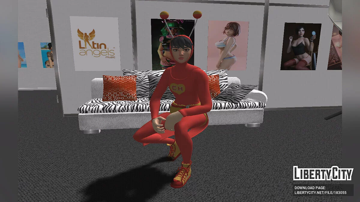 Heroína Colorada из Fortnite / GTA San Andreas