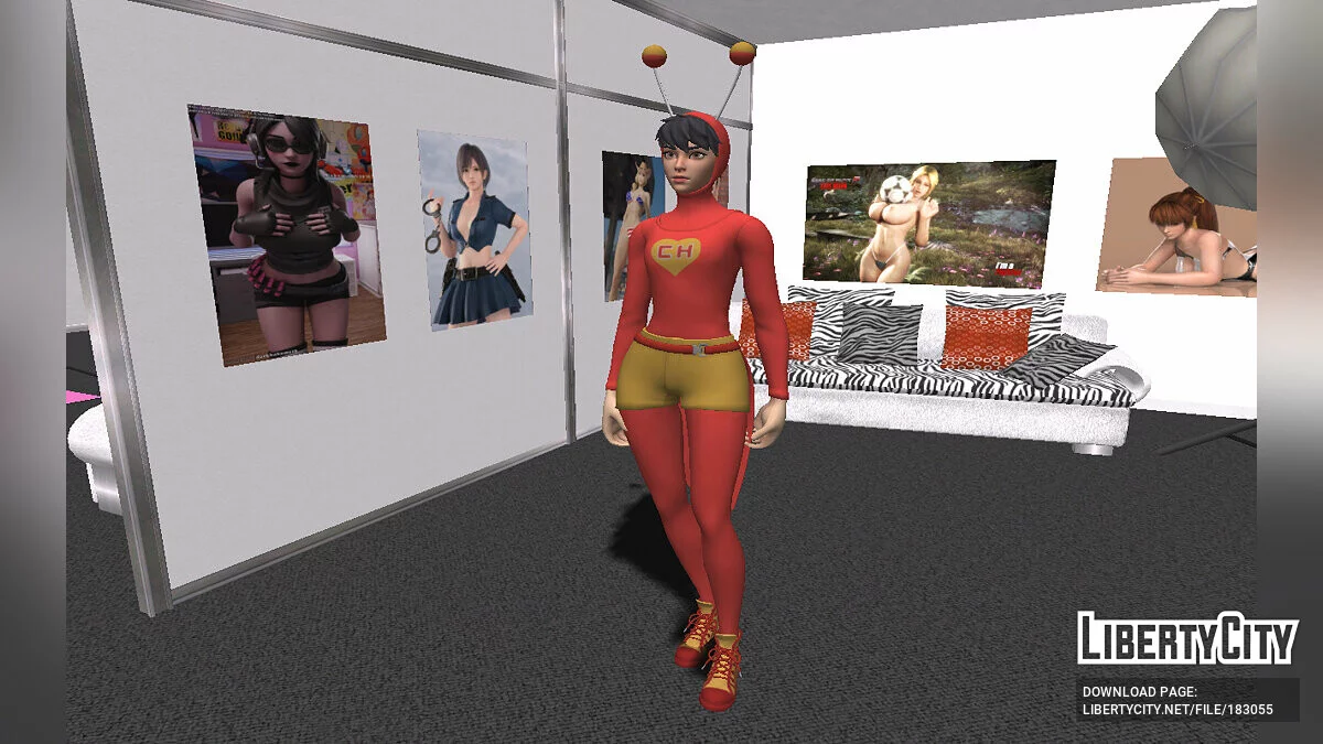 Heroína Colorada из Fortnite / GTA San Andreas