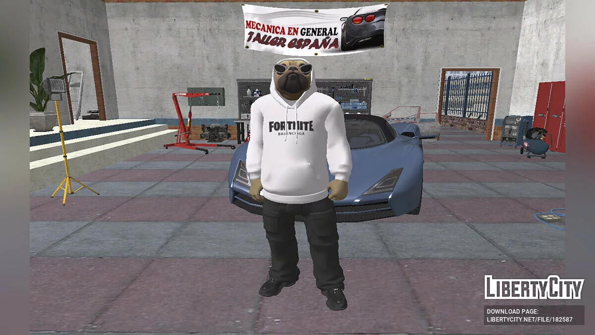 Стильный Собакен из Fortnite / GTA San Andreas
