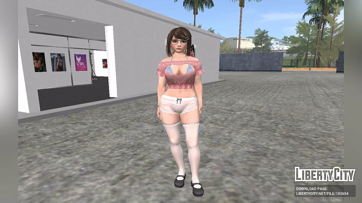 Цукуши в сексуальном наряде / GTA San Andreas