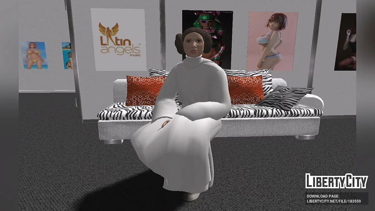 Leia Organa из Fortnite / GTA San Andreas