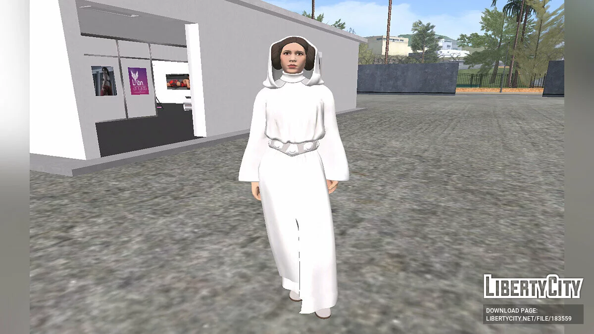 Leia Organa из Fortnite / GTA San Andreas