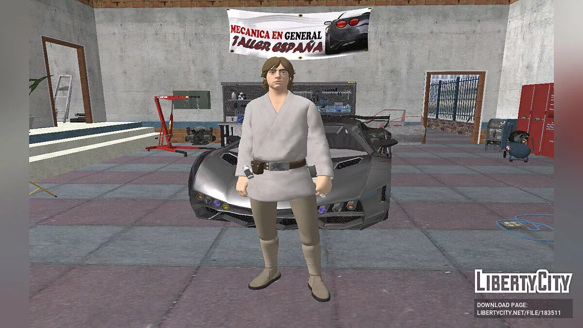 Люк Скайуокер из Fortnite / GTA San Andreas