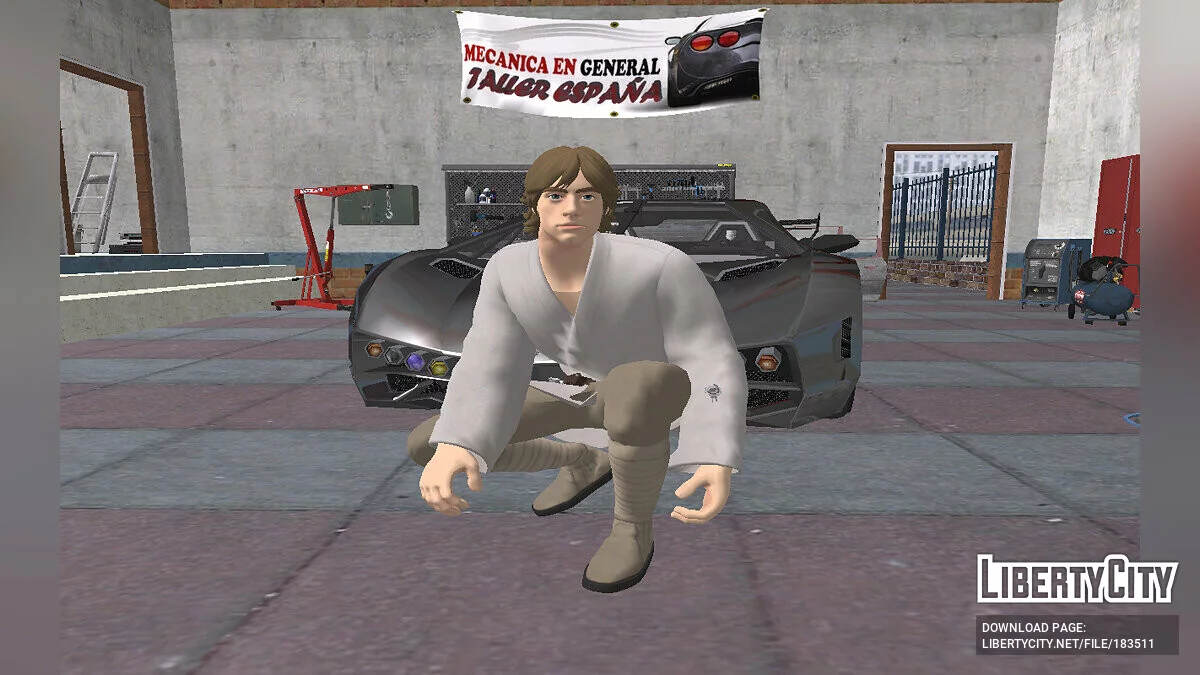 Люк Скайуокер из Fortnite / GTA San Andreas
