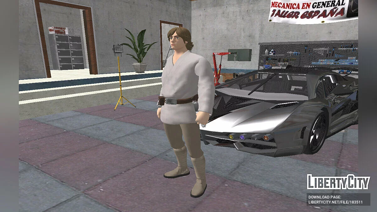 Люк Скайуокер из Fortnite / GTA San Andreas