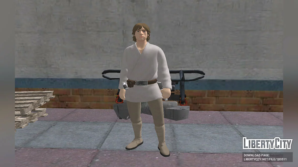 Люк Скайуокер из Fortnite / GTA San Andreas