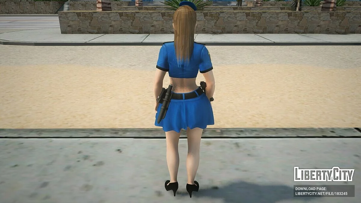 Мисаки в костюме полицейского / GTA San Andreas