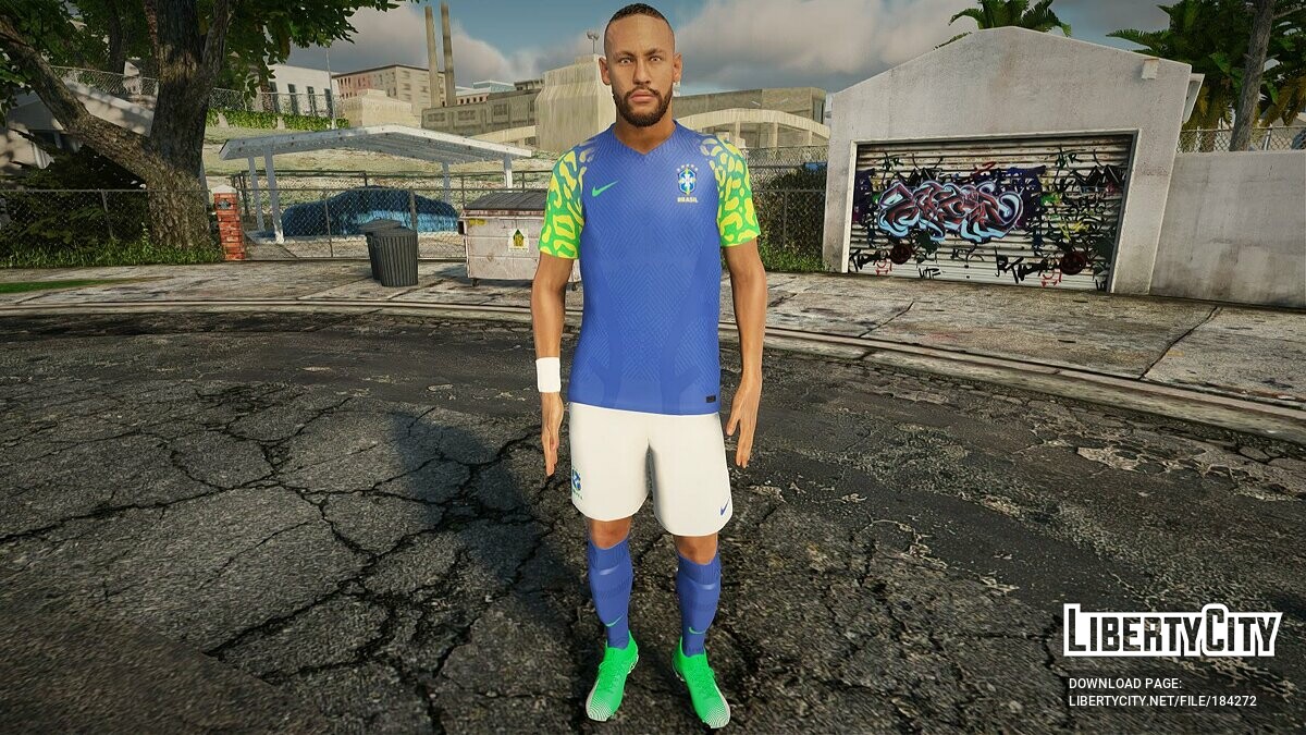 Скачать Неймар (FIFA World Cup 2022) для GTA San Andreas