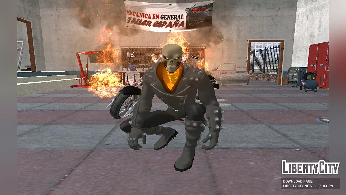 Призрачный Гонщик из Fortnite / GTA San Andreas