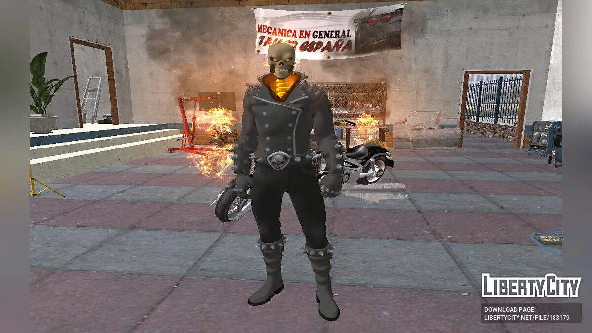 Призрачный Гонщик из Fortnite / GTA San Andreas