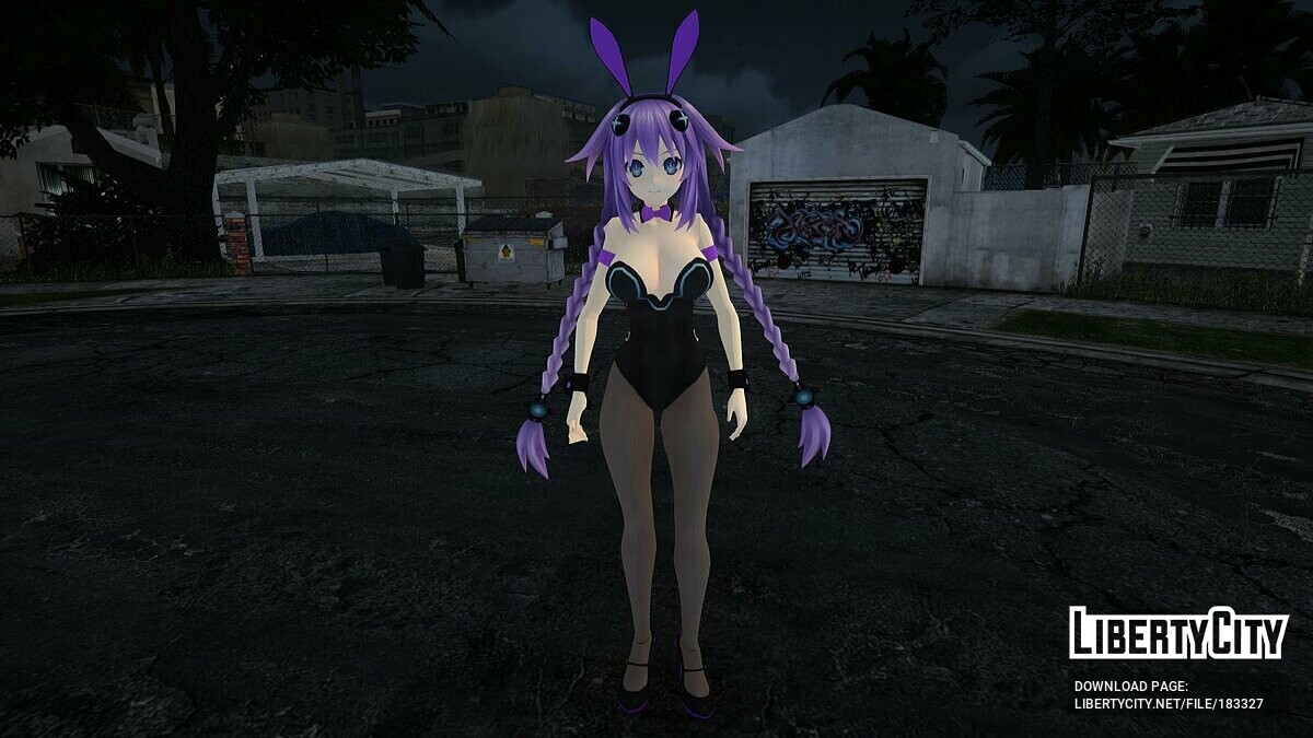 Скачать Purple Heart Bunny Outfit для GTA San Andreas