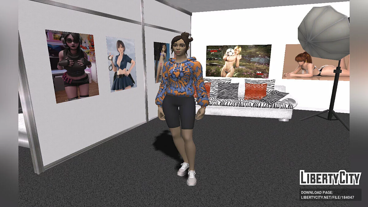 Swirl Girl из Fortnite / GTA San Andreas