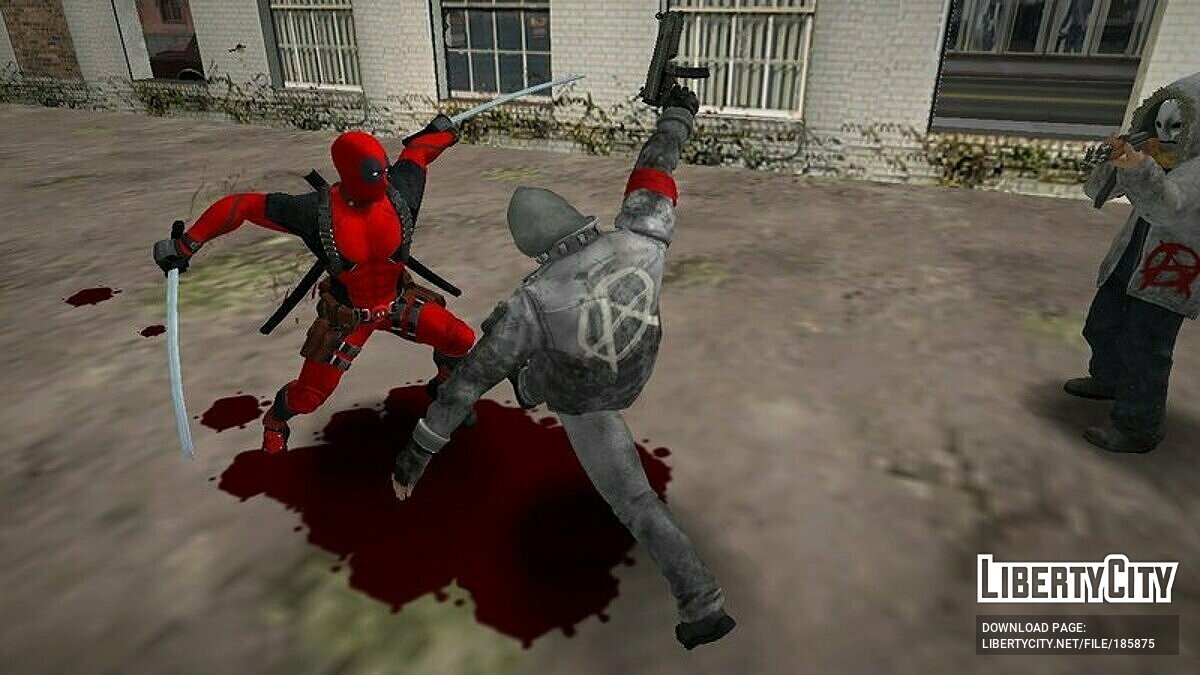 Замена deadpool.dff в GTA San Andreas (15 файлов)