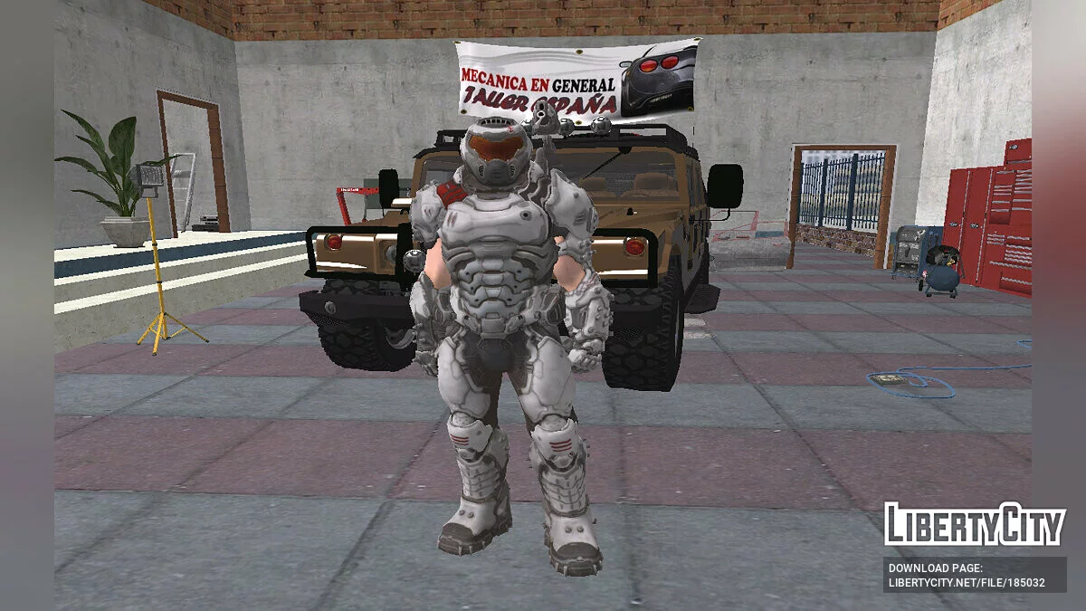 Doom Slayer из Fortnite / GTA San Andreas