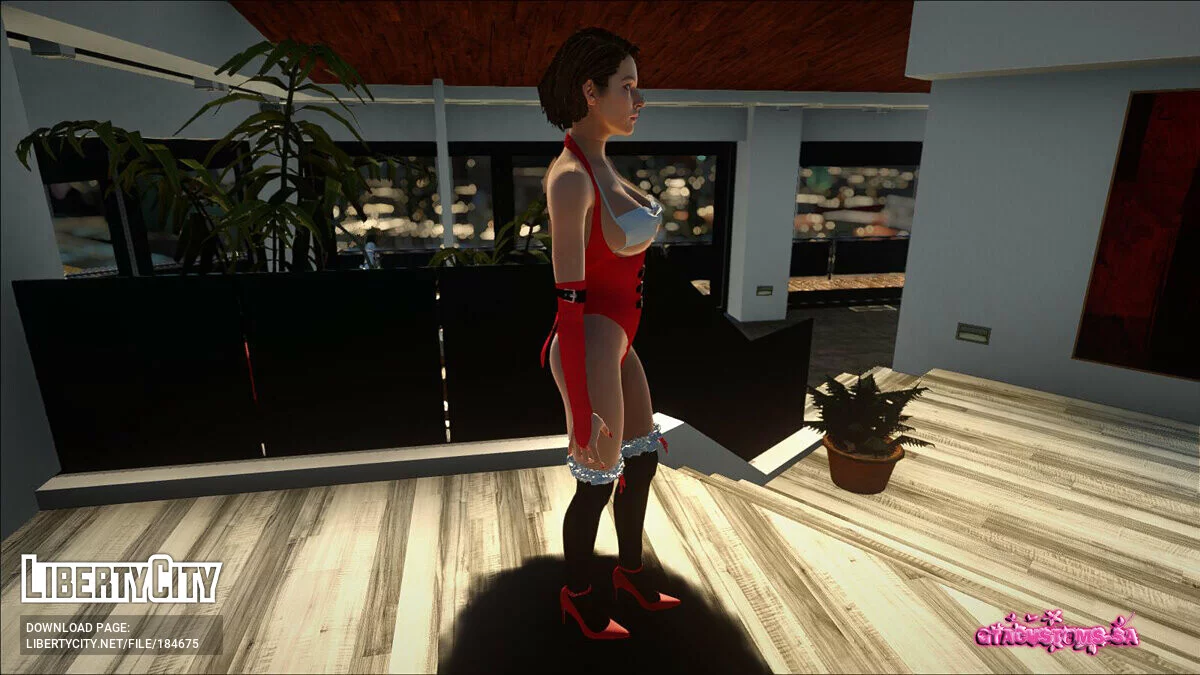 Джилл Валентайн Santa Babe / GTA San Andreas
