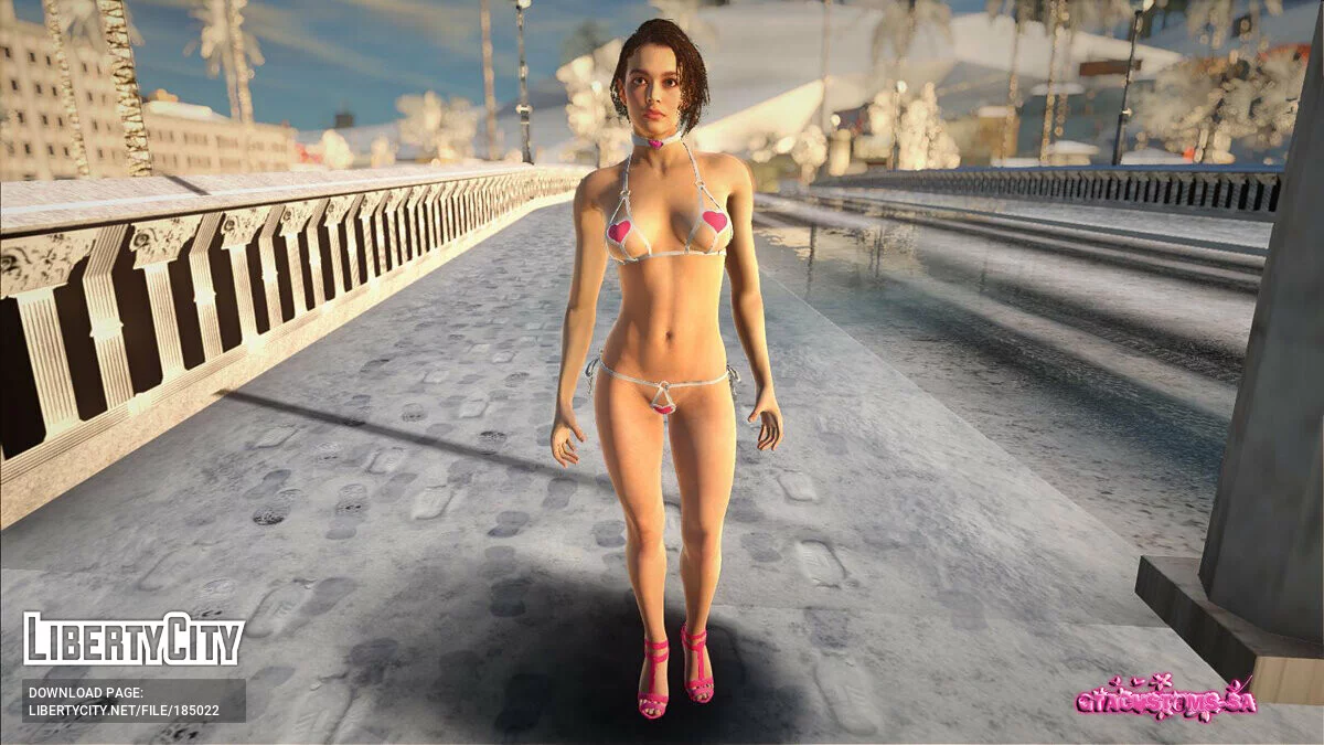 Джилл Валентайн в бикини / GTA San Andreas