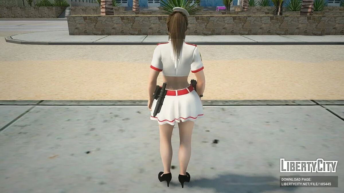 Хитоми в костюме полицейского / GTA San Andreas