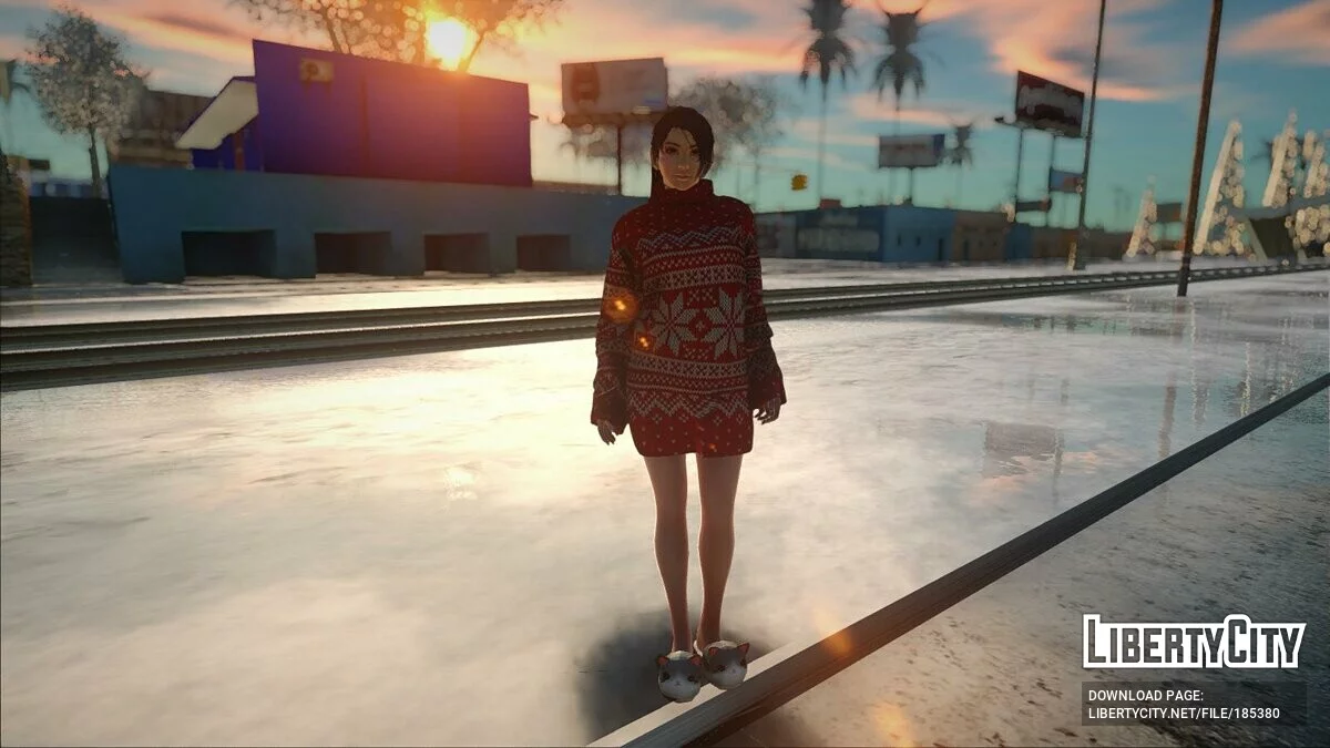 Момиджи Baggy Sweater Christmas / GTA San Andreas