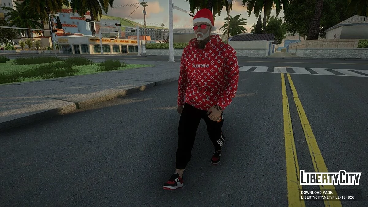 Рождественский мужской скин / GTA San Andreas