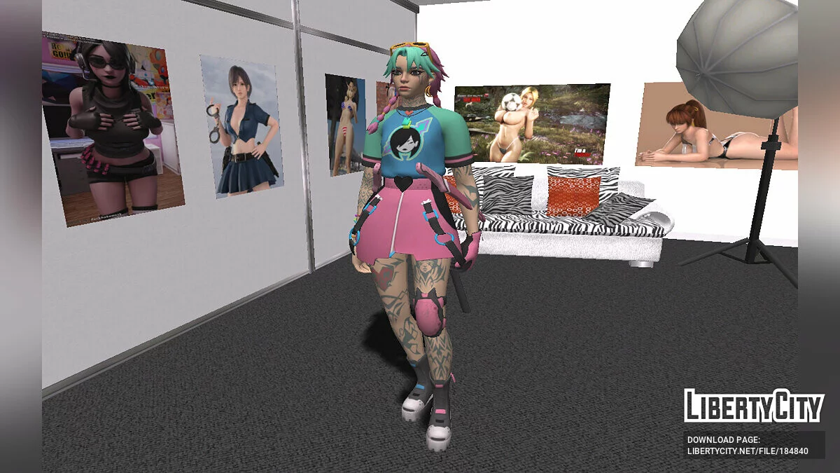 Селена из Fortnite / GTA San Andreas