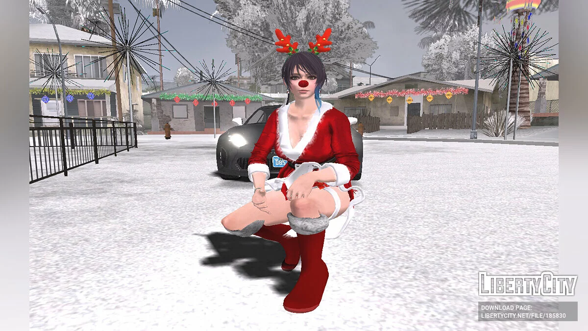 Шэнди в Рождественском наряде из Dead or Alive / GTA San Andreas